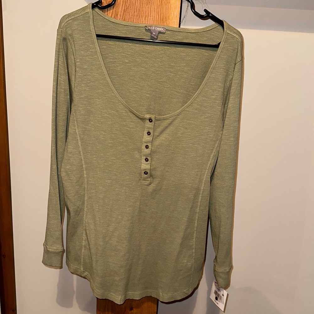 Never worn, Falls Creek long sleeve top